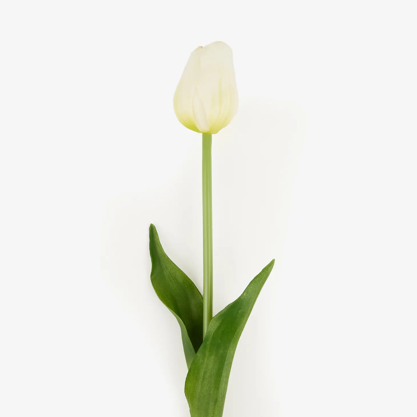 Flor artificial tulipán blanco 48cm