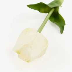 Flor artificial tulipán blanco 48cm
