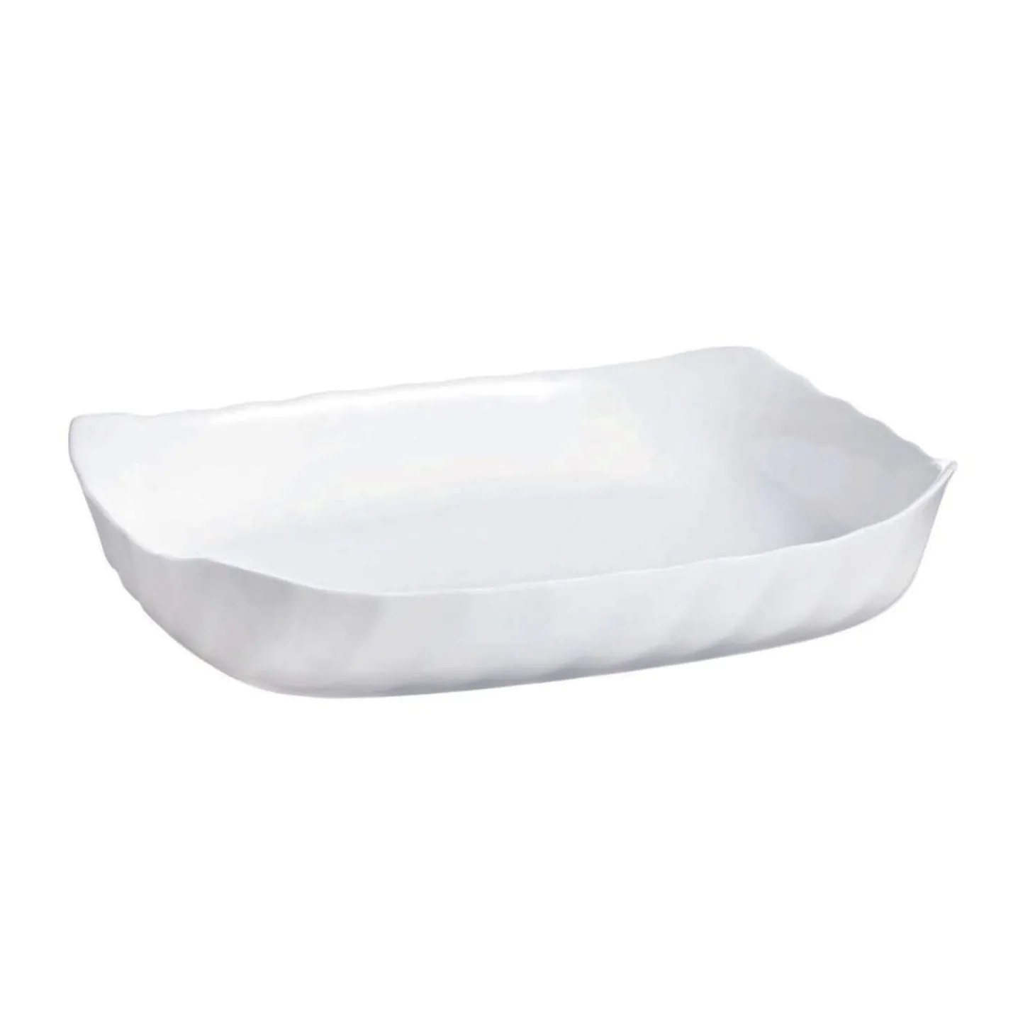 Fuente para horno opal blanca 33x27cm