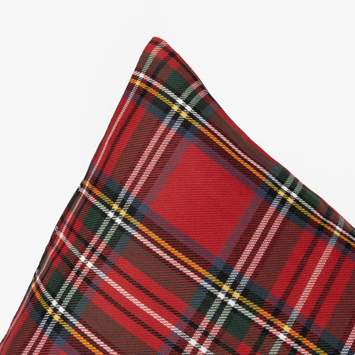 Funda cojín roja tartán 45x45cm