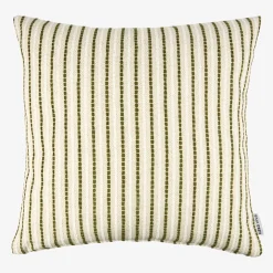 Funda de cojín beige y oliva Olan 45x45cm