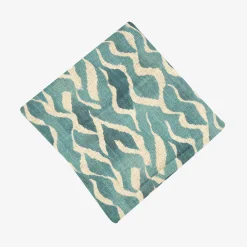 Funda de cojín de algodón azul Sibori 45x45cm