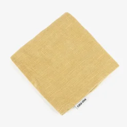 Funda de cojín de algodón amarilla Frida 45x45cm