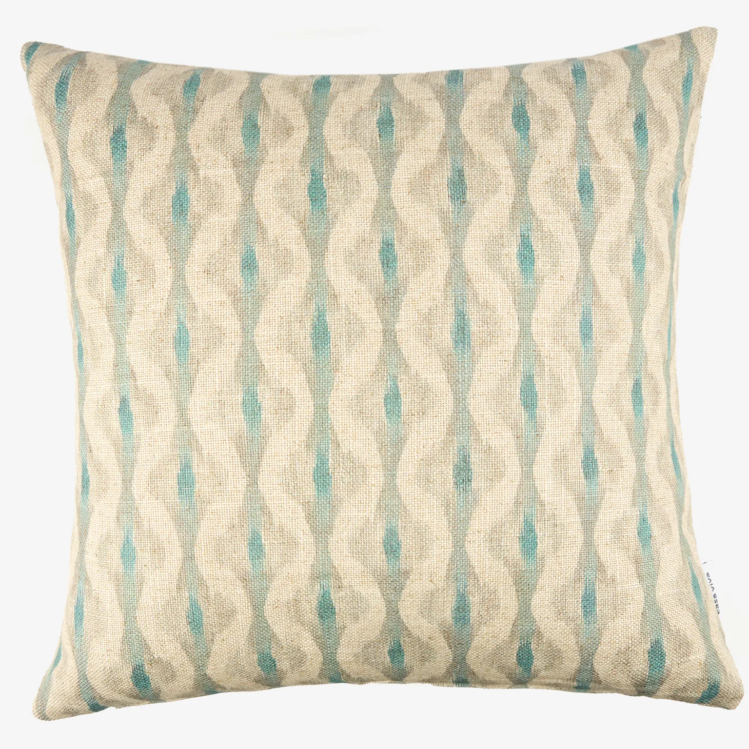 Funda de cojín de algodón beige Tribal 45x45cm