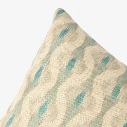 Funda de cojín de algodón beige Tribal 45x45cm