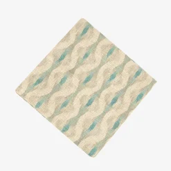 Funda de cojín de algodón beige Tribal 45x45cm