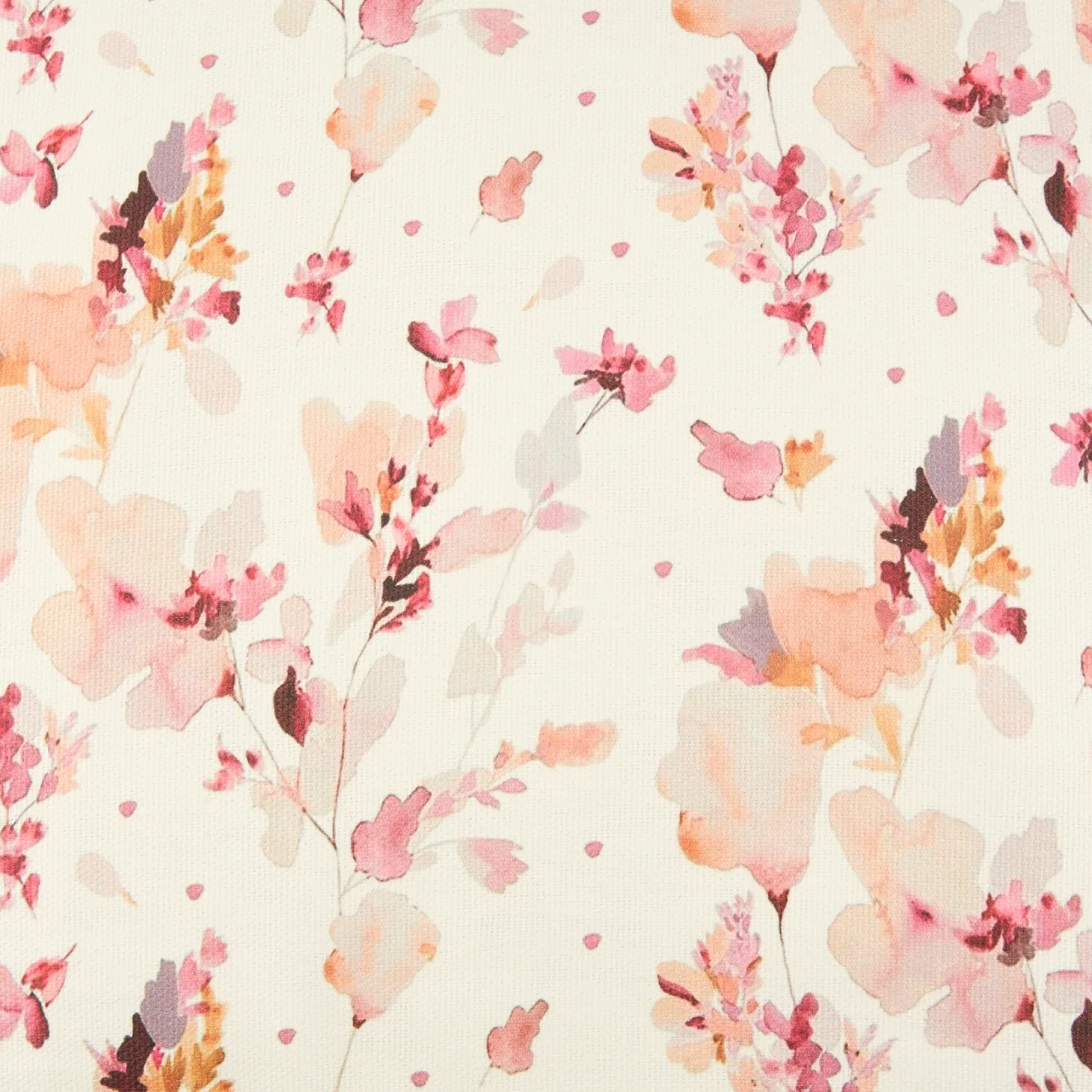 Funda de cojín de algodón cuadrada rosa Florisa 45x45cm