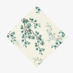Funda de cojín de algodón cuadrada azul Bluira 45x45cm
