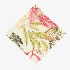 Funda de cojín de algodón cuadrada Coralia 45x45cm