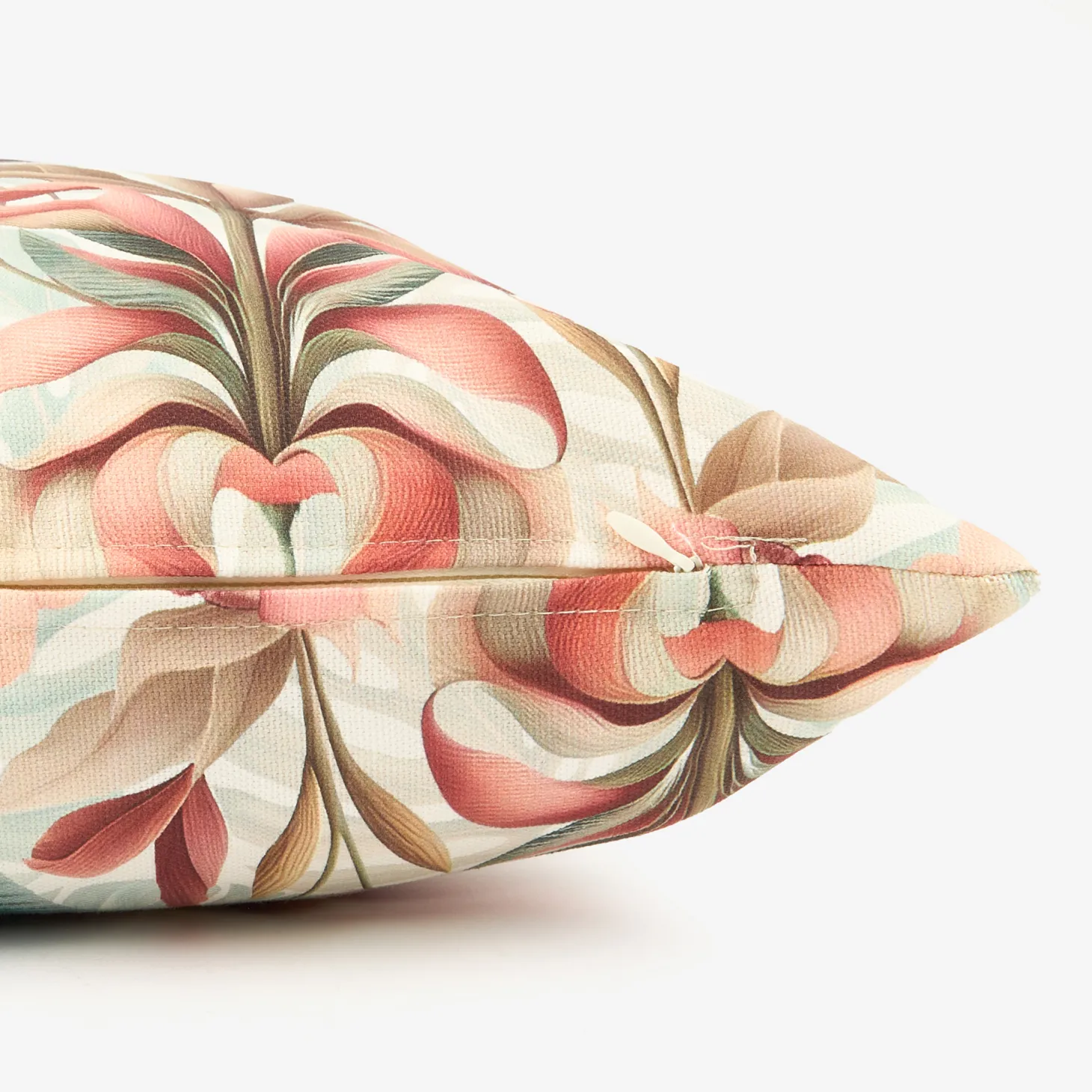Funda de cojín de algodón Peonia 45x45cm