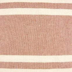 Funda de cojín de algodón rayas cobre Niza 45x45cm