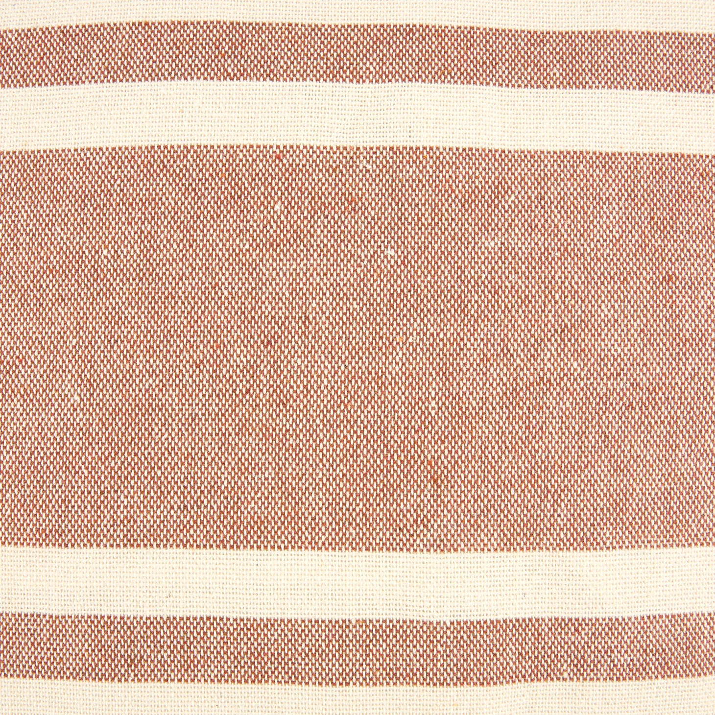 Funda de cojín de algodón rayas cobre Niza 45x45cm