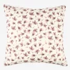Funda de cojín de algodón rosa Amapola 45x45cm