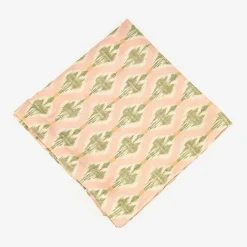 Funda de cojín de algodón rosa claro Ikat 45x45cm