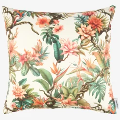 Funda de cojín de algodón Tropical 45x45cm