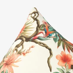 Funda de cojín de algodón Tropical 45x45cm