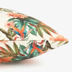 Funda de cojín de algodón Tropical 45x45cm