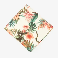 Funda de cojín de algodón Tropical 45x45cm