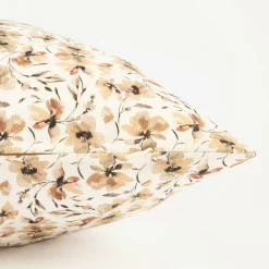 Funda de cojÍn de algodón taupe Durian 45x45cm