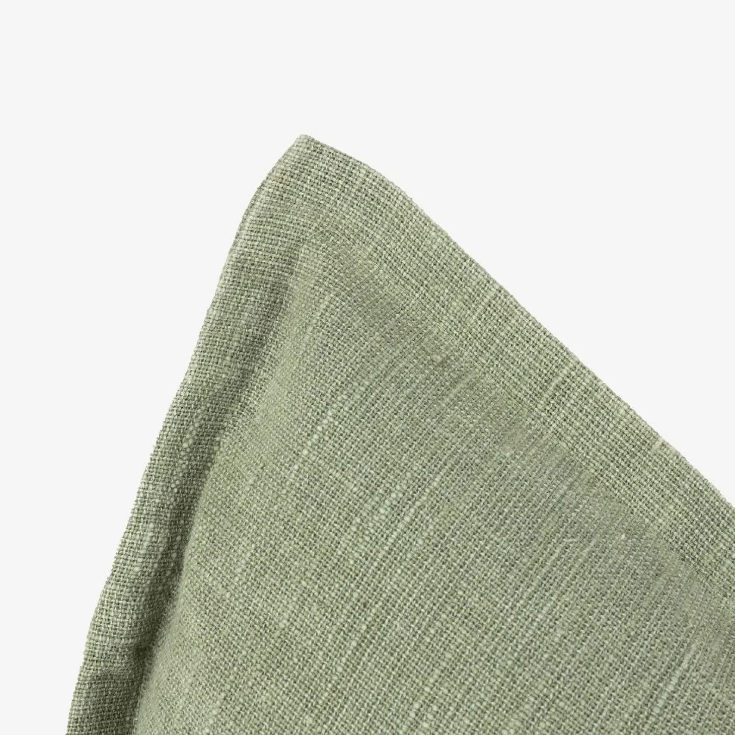 Funda de cojín de algodón verde Frida 45x45cm