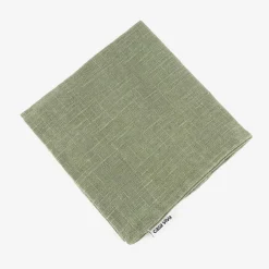 Funda de cojín de algodón verde Frida 45x45cm