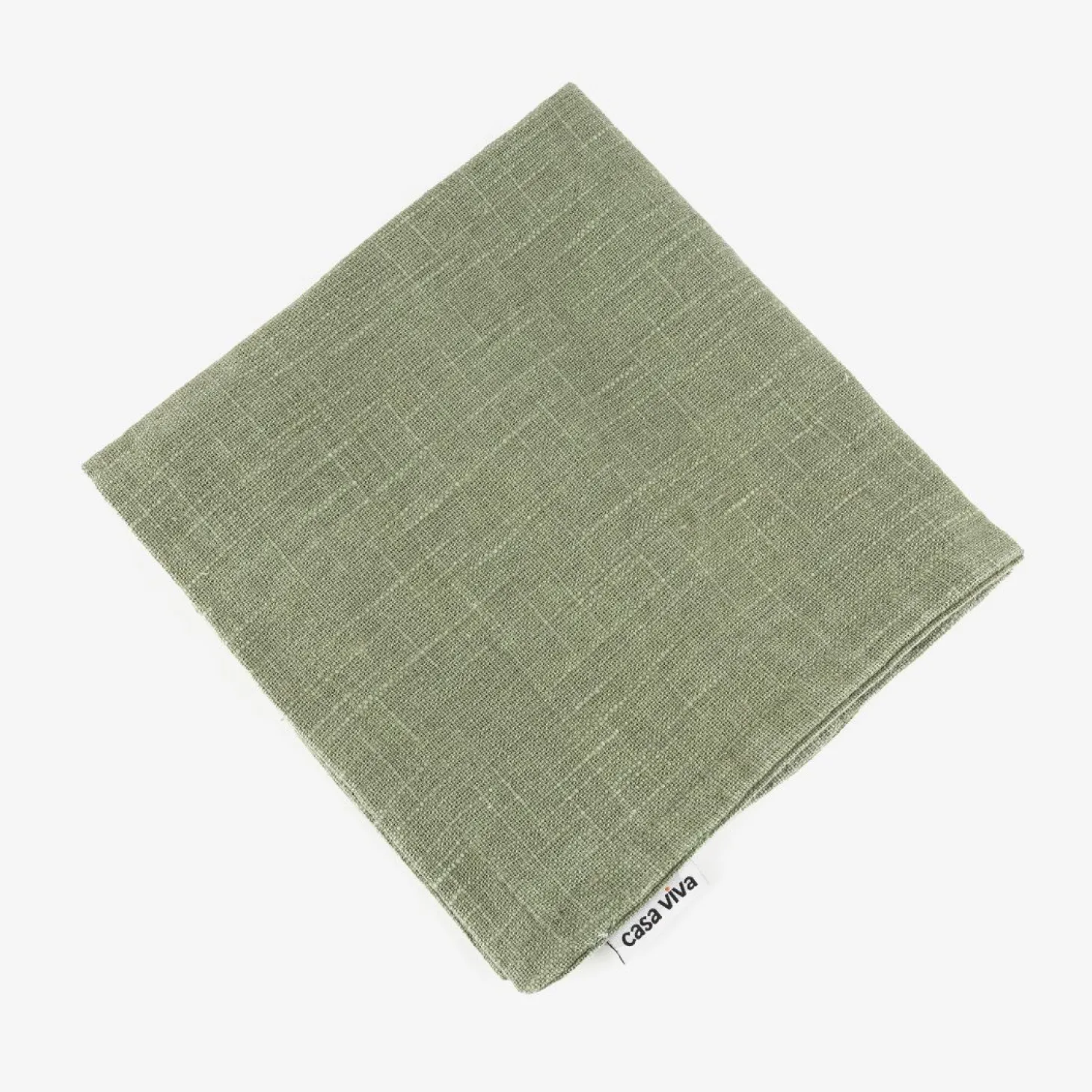 Funda de cojín de algodón verde Frida 45x45cm