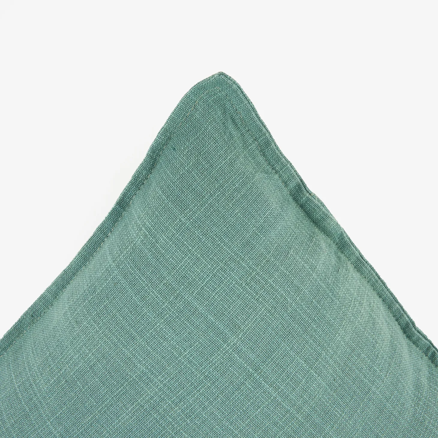 Funda de cojín de algodón verde Frida 45x45cm