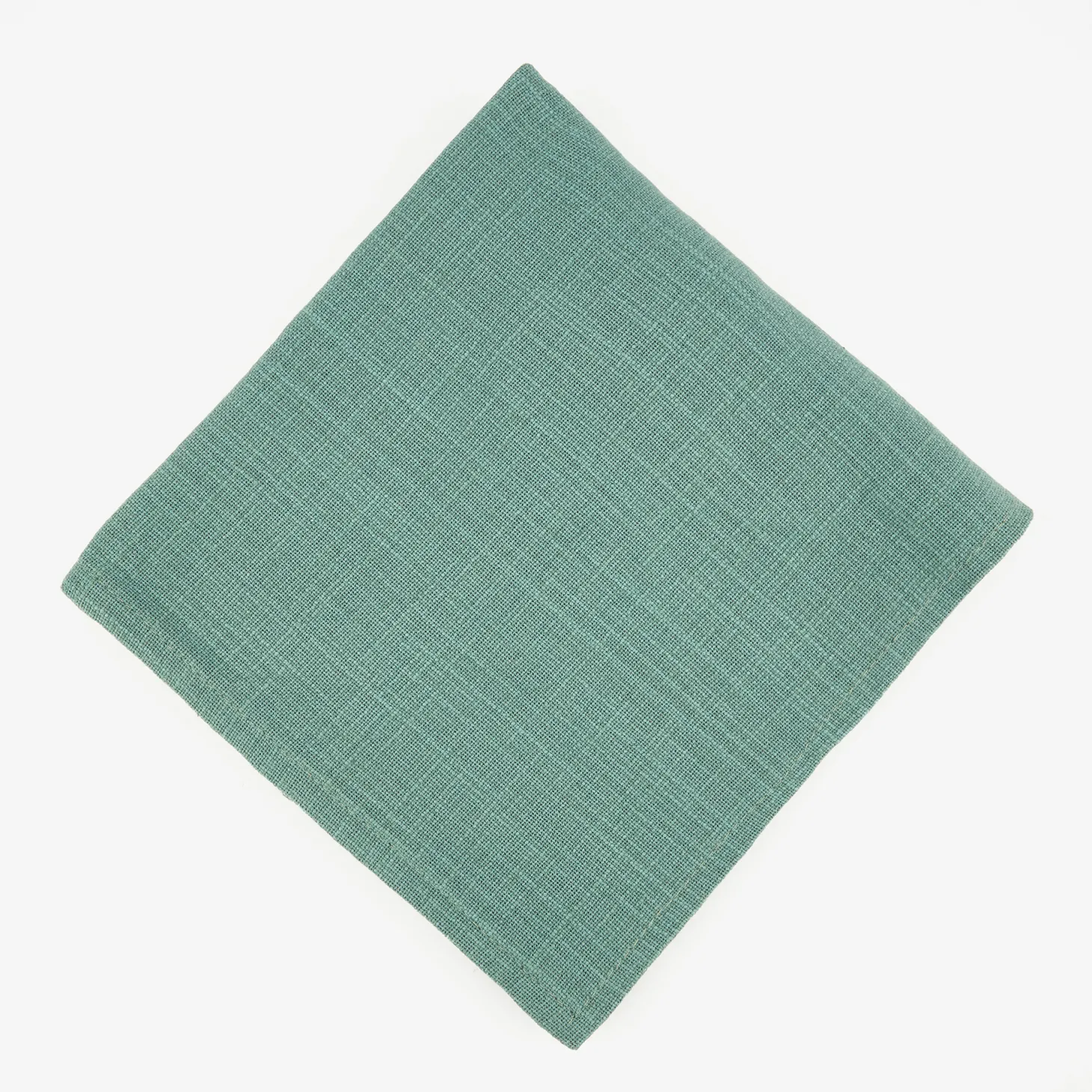 Funda de cojín de algodón verde Frida 45x45cm