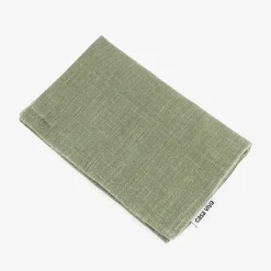 Funda de cojín de algodón verde Frida 30x45cm