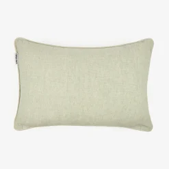 Funda de cojín de lino gris 30x45cm