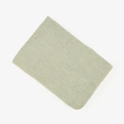 Funda de cojín de lino gris 30x45cm