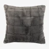 Funda de cojín de pelo suave gris Nuuk 45x45cm