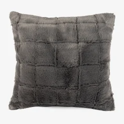Funda de cojín de pelo suave gris Nuuk 45x45cm
