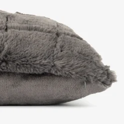 Funda de cojín de pelo suave gris Nuuk 45x45cm