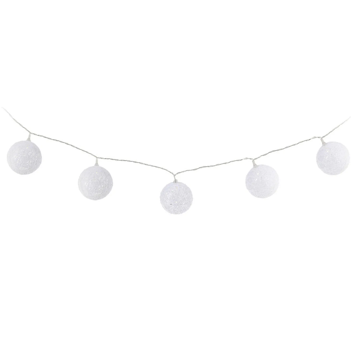 Guirnalda LED de 10 bolas con bateria 165cm