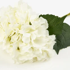 Hortensia blanca artificial 83cm