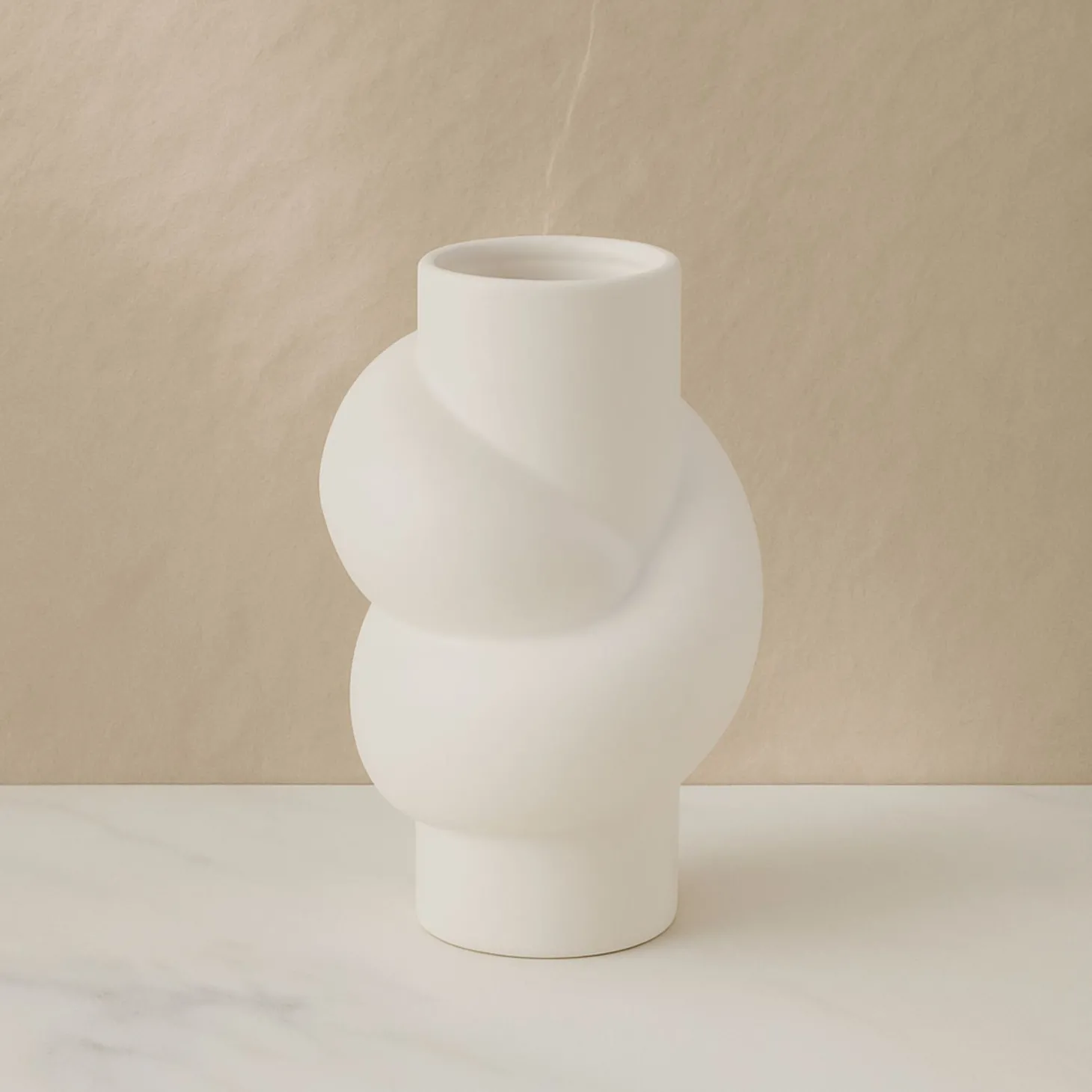 Jarrón de cerámica blanco Naia 20cm