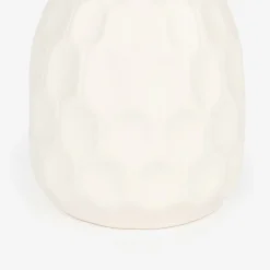 Jarrón de gres blanco Simón Ø9x10cm