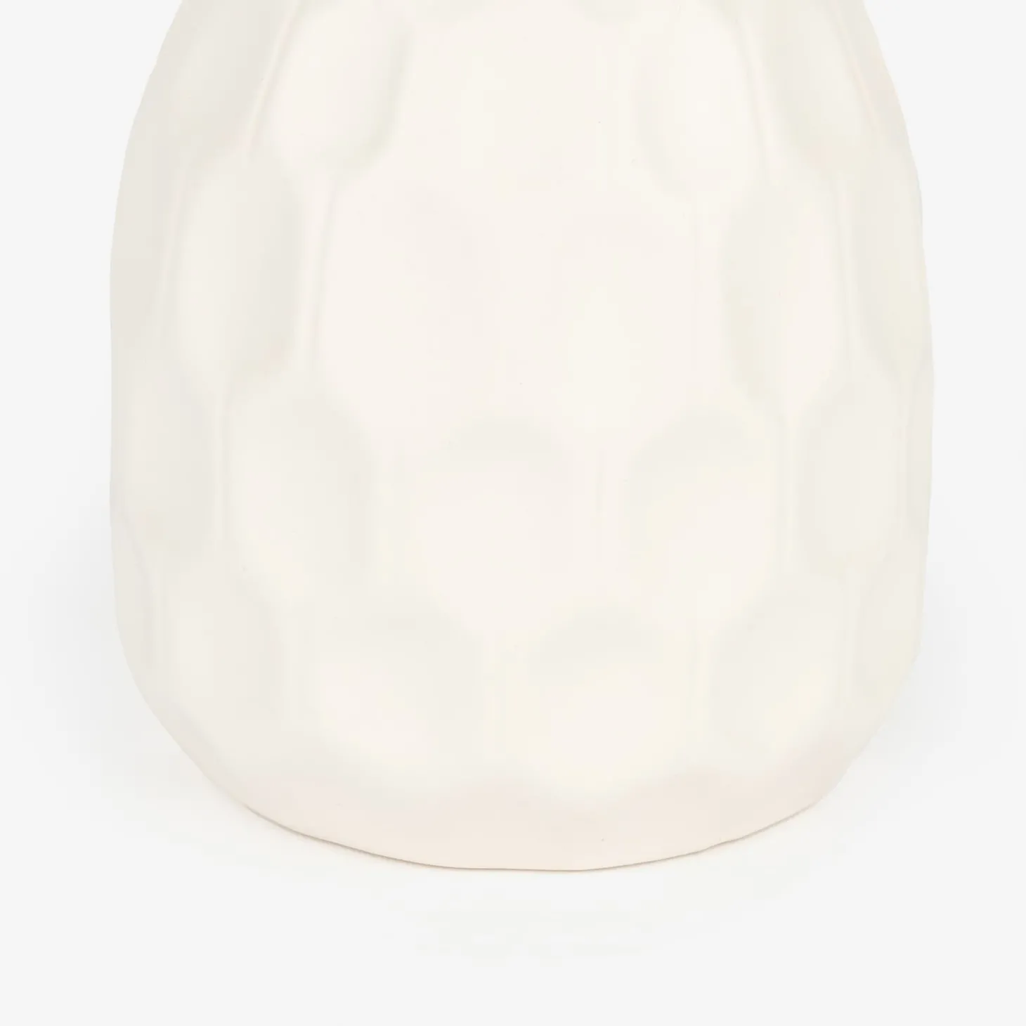 Jarrón de gres blanco Simón Ø9x10cm