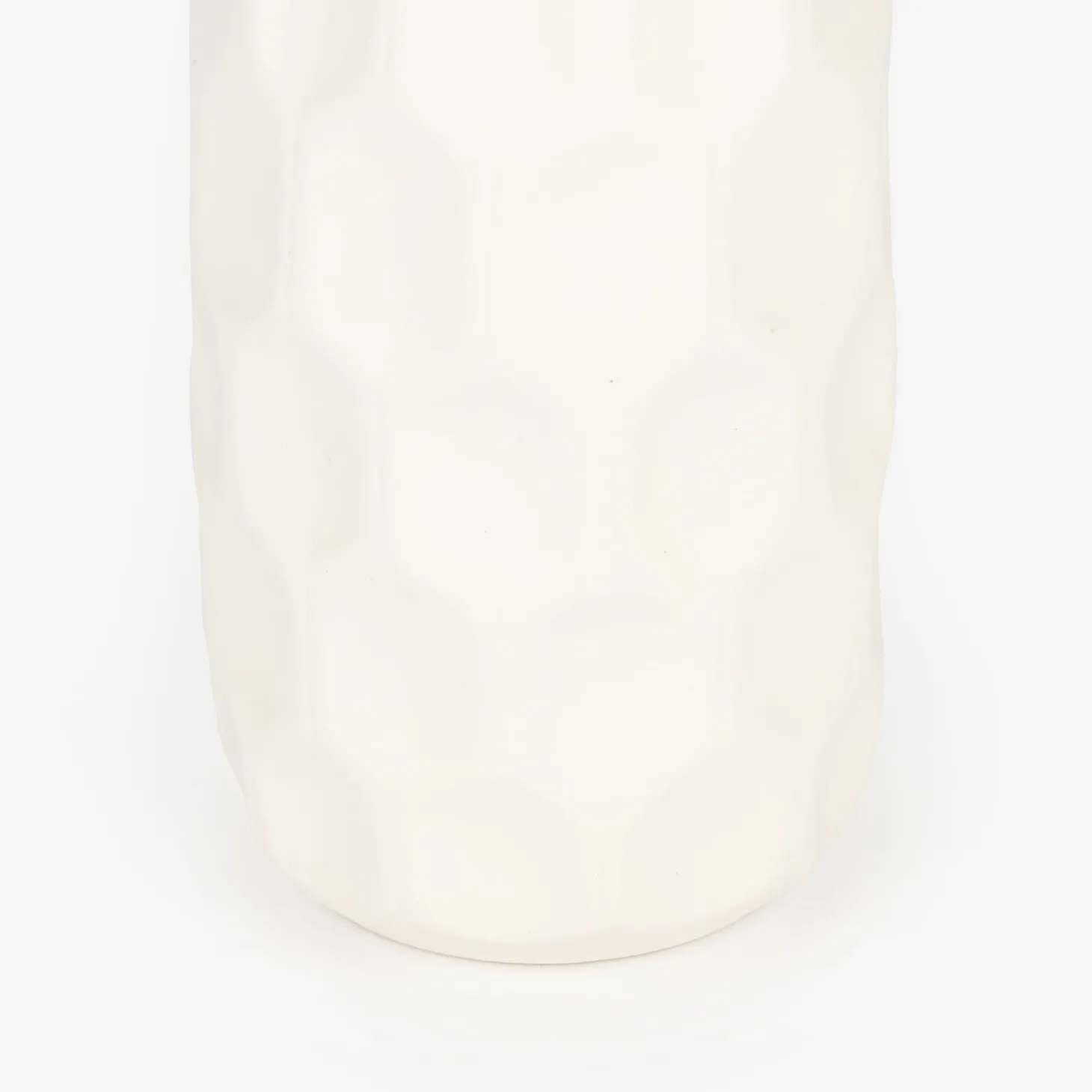 Jarrón de gres blanco Simón Ø9x19cm