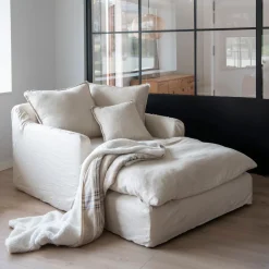 Loveseat crema Benedetta 115x170cm Clau&Chloe