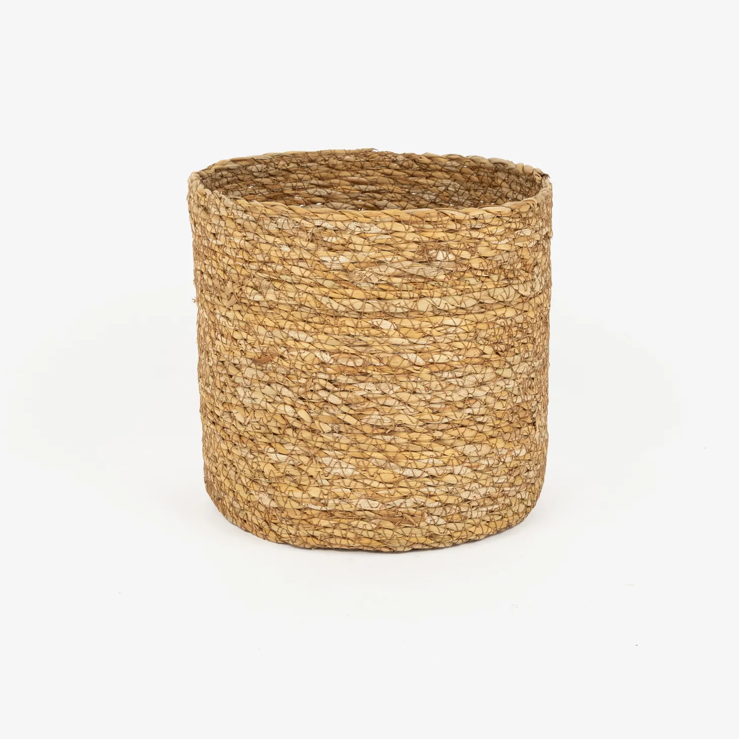 Macetero de fibras naturales Typha Misha Ø17x17cm