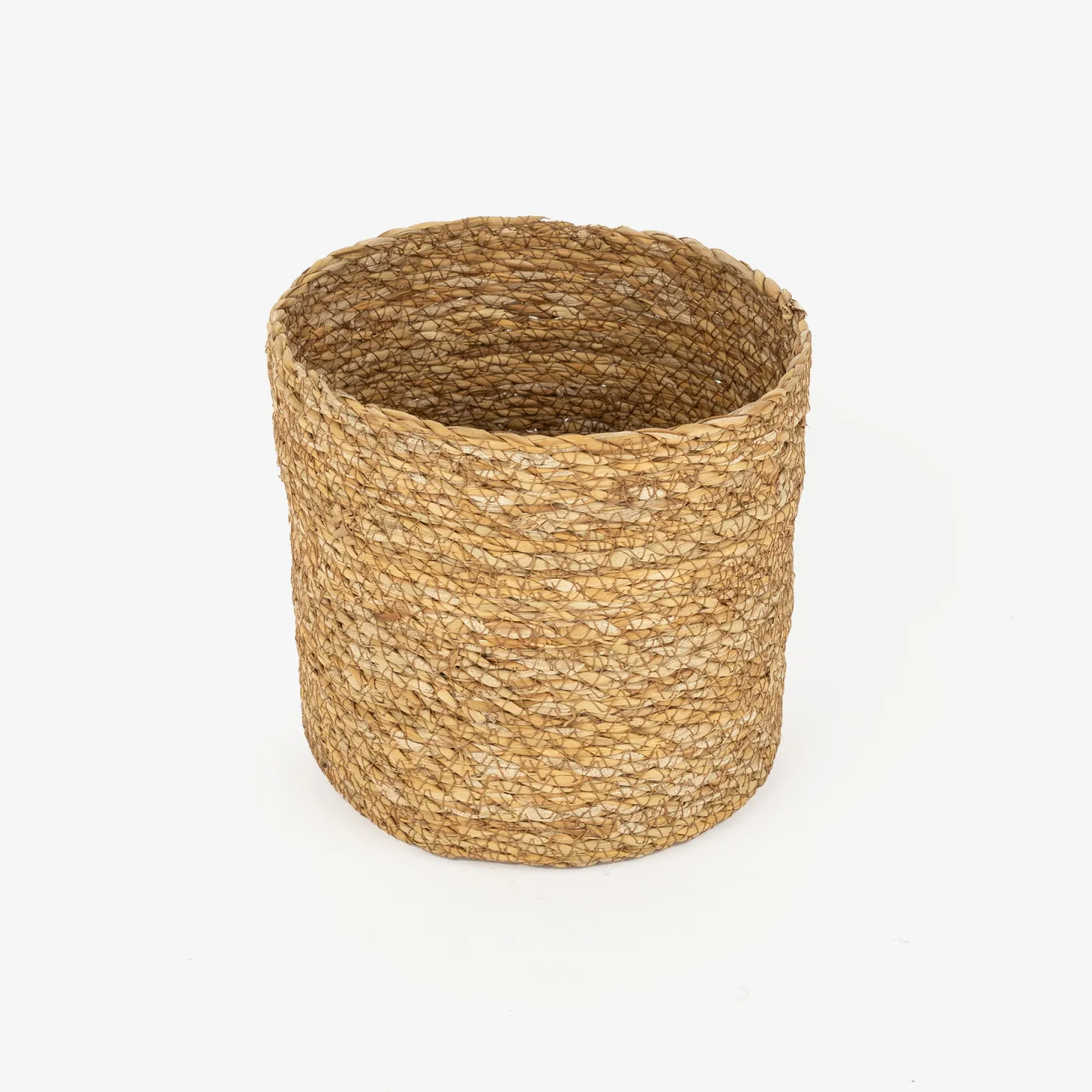 Macetero de fibras naturales Typha Misha Ø17x17cm