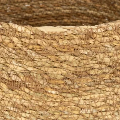 Macetero de fibras naturales Typha Misha Ø17x17cm