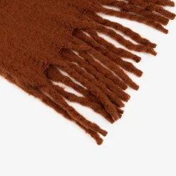 Manta efecto mohair burgundy 130x150cm