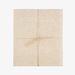 Mantel de algodón beige liso 150x200cm