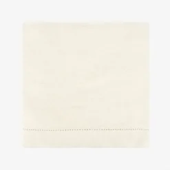 Mantel de algodón beige Vainica 140x140cm
