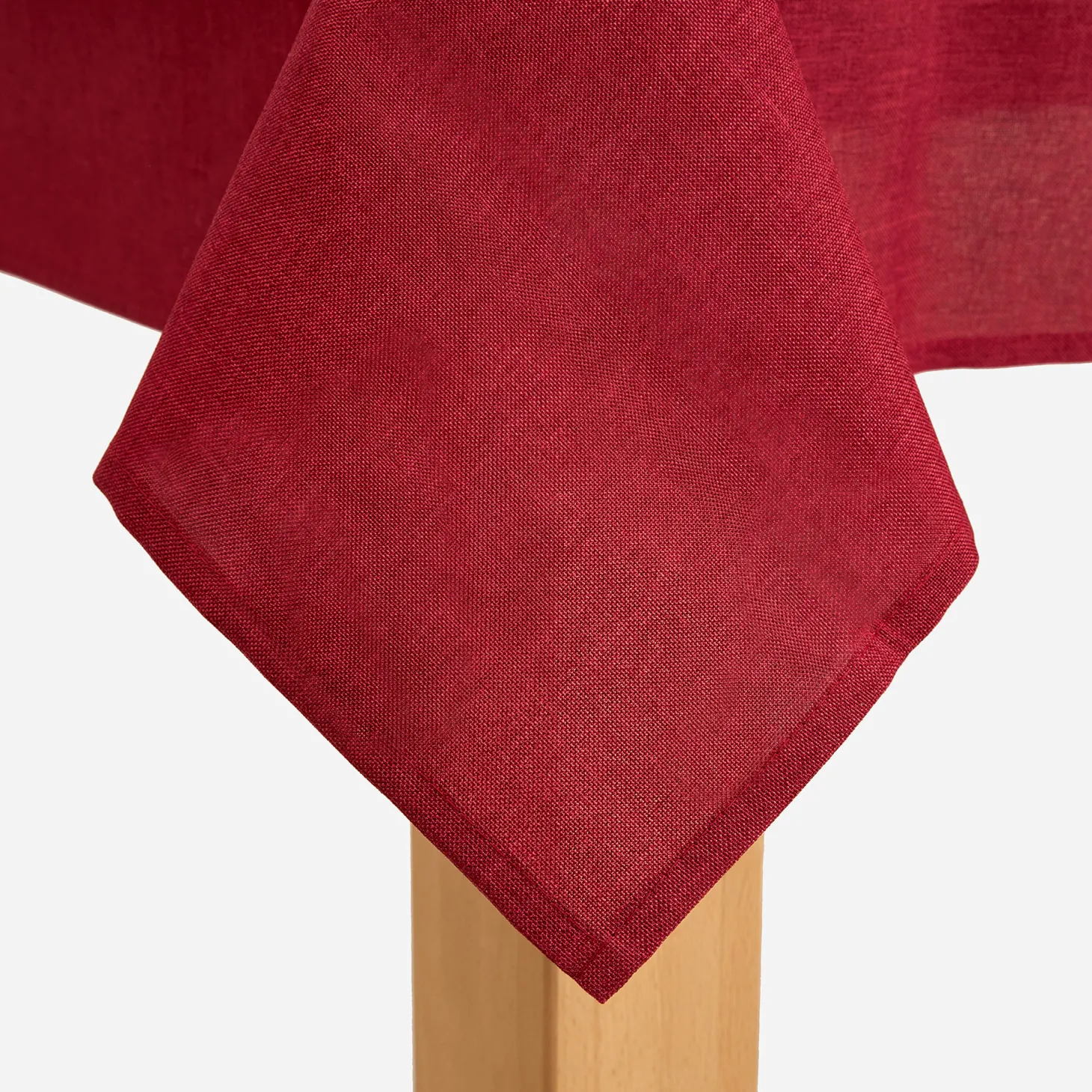 Mantel rojo bordado Pueblo 150x250cm