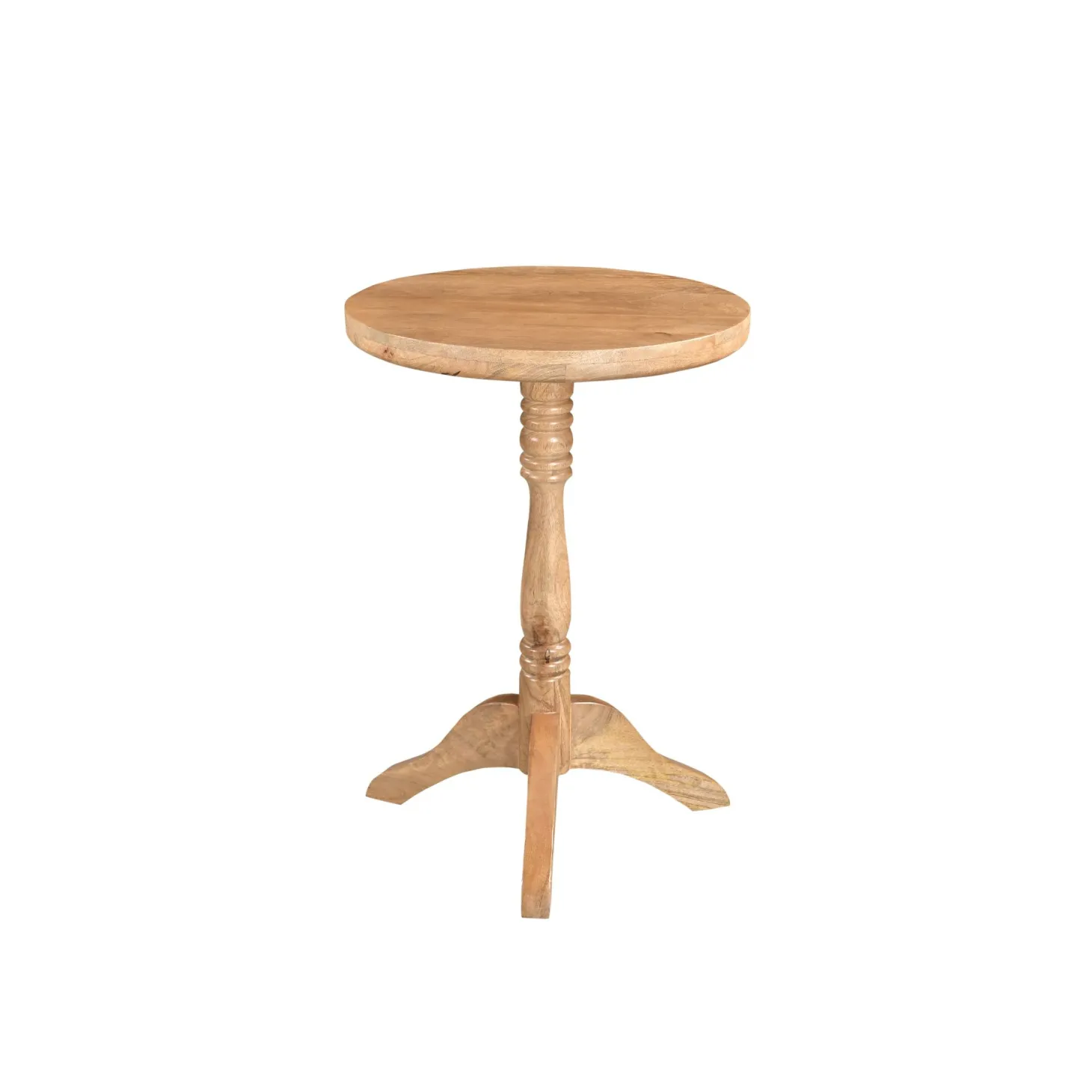 Mesa auxiliar de madera de mango Bogotá Ø50x70cm