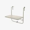 Mesa de balcón para colgar de metal beige 60x43cm